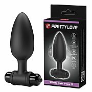 Plug Anal em silicone com Vibro - Plug II - Pretty Love