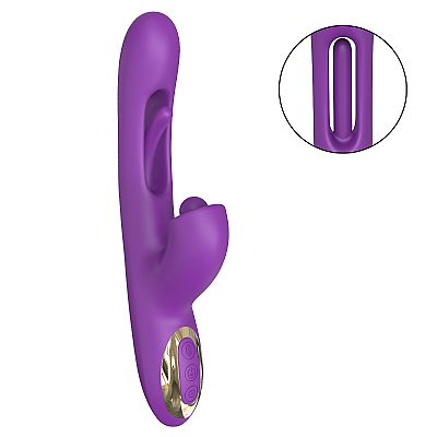 Vibrador de Ponto G e Clitóris com 360° e Dedilhar / Slap - ALWUP - SI