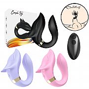 Vibrador de Casal / Formato de Lobo com controle Remoto - SI