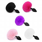 Plug Anal em Silicone - Pompom de Coelho - Tamanho - G - SI